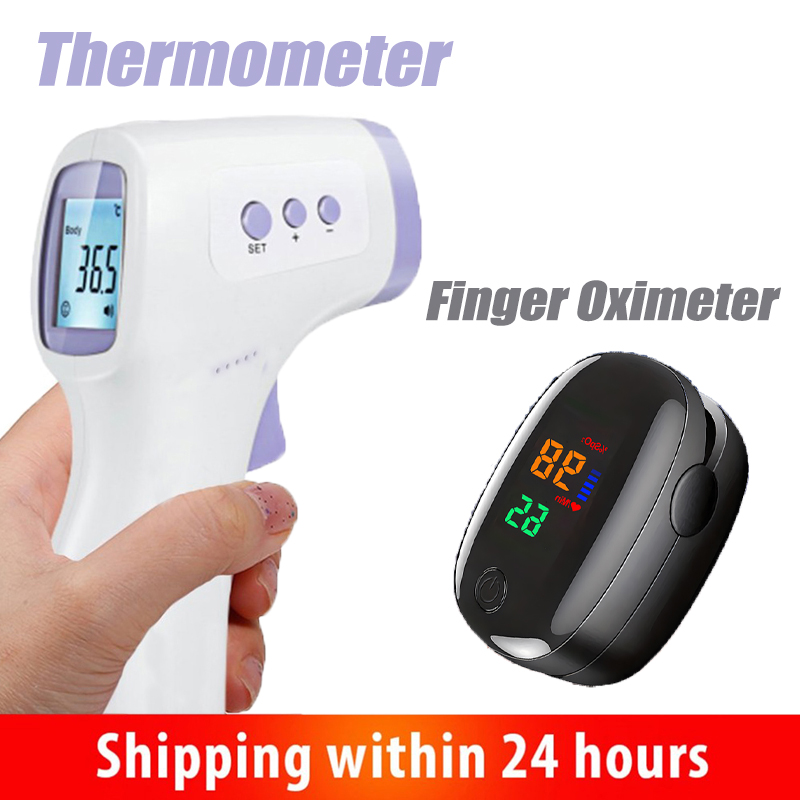 Digital Thermometer Infrared - Non‑Contact Infrared Forehead Thermometer or Fingertip