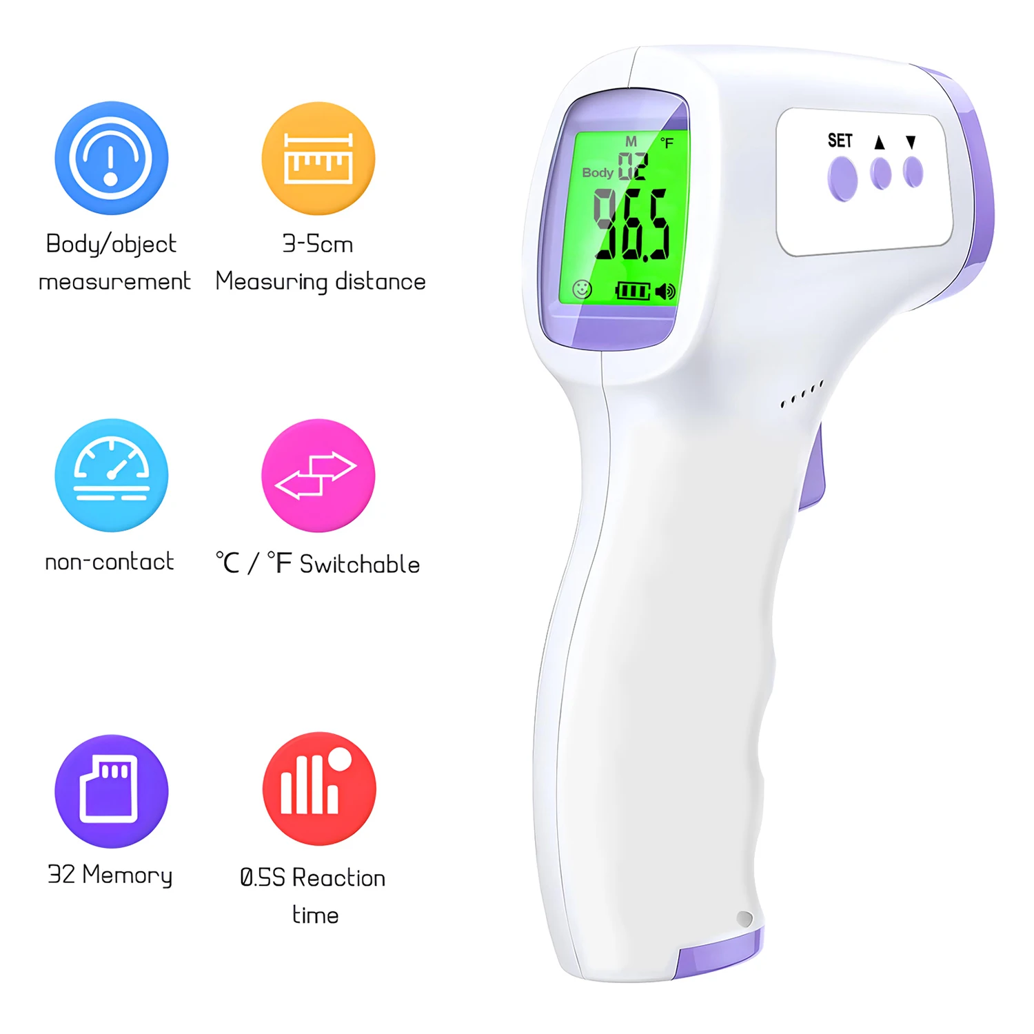 Digital Thermometer Infrared - Forehead Digital Thermometer Non Contact Infrared