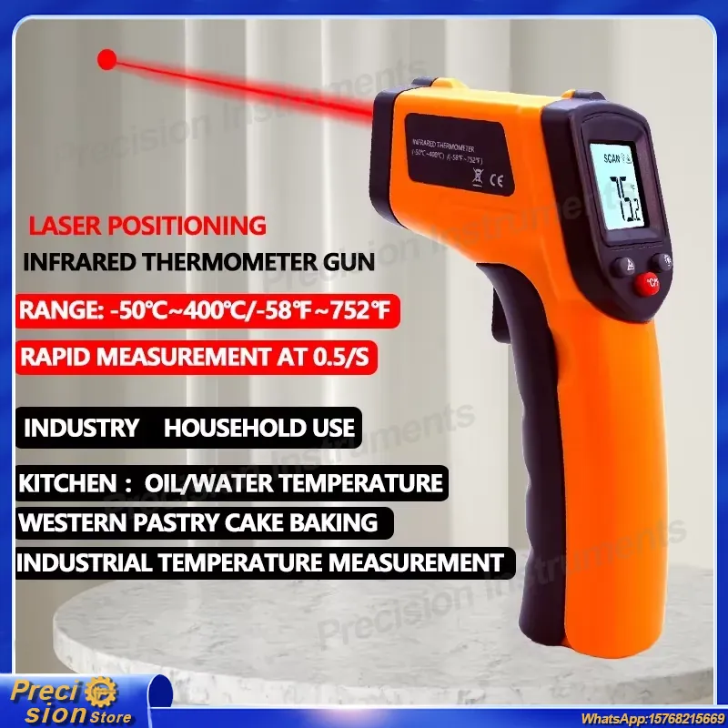 Digital Thermometer Infrared - Infrared Thermometer Gun Non Contact Laser
