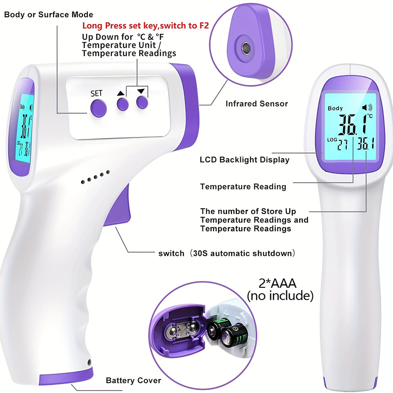 Non‑Contact Infrared Forehead  - огляд і ціна Digital Thermometer Infrared