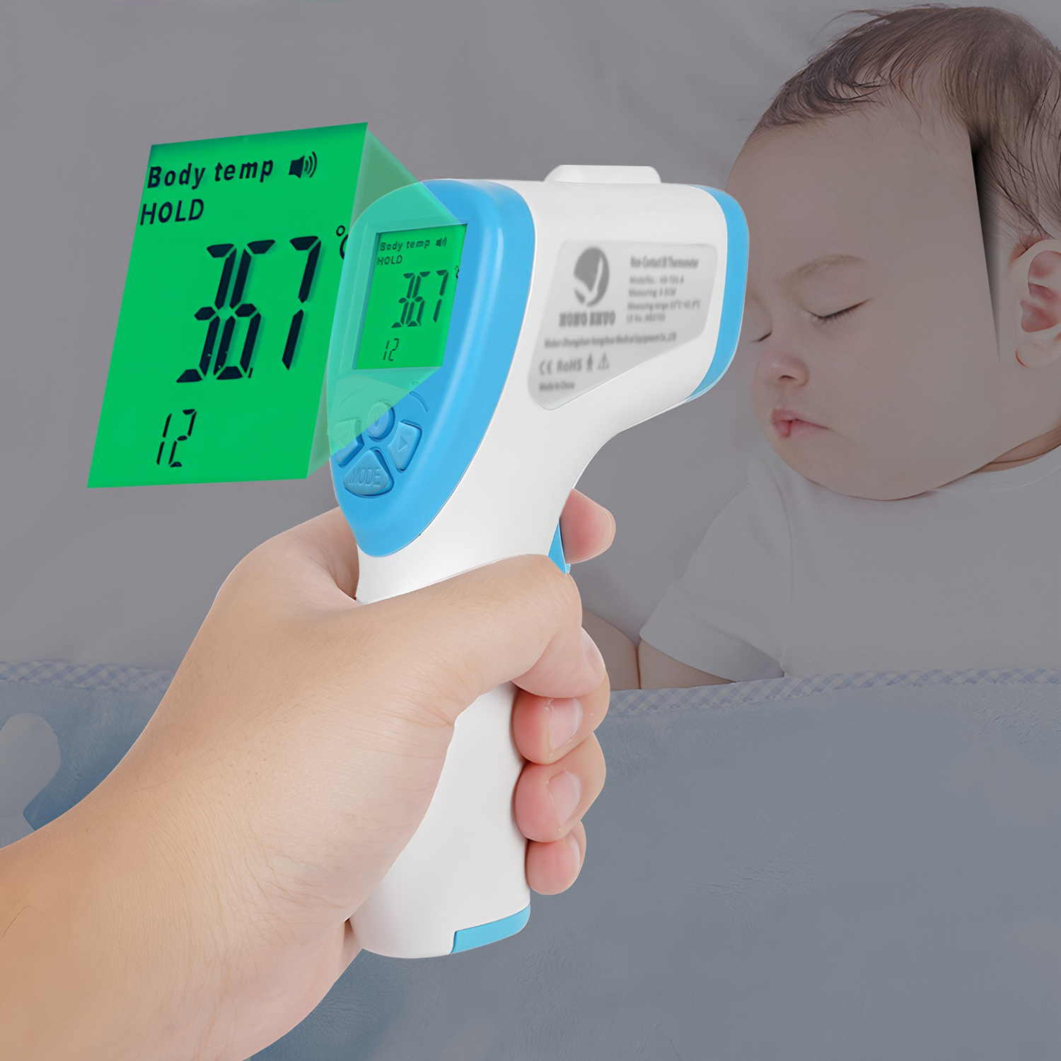 2 in 1 Non-contact Infrared Di - огляд і ціна Digital Thermometer Infrared