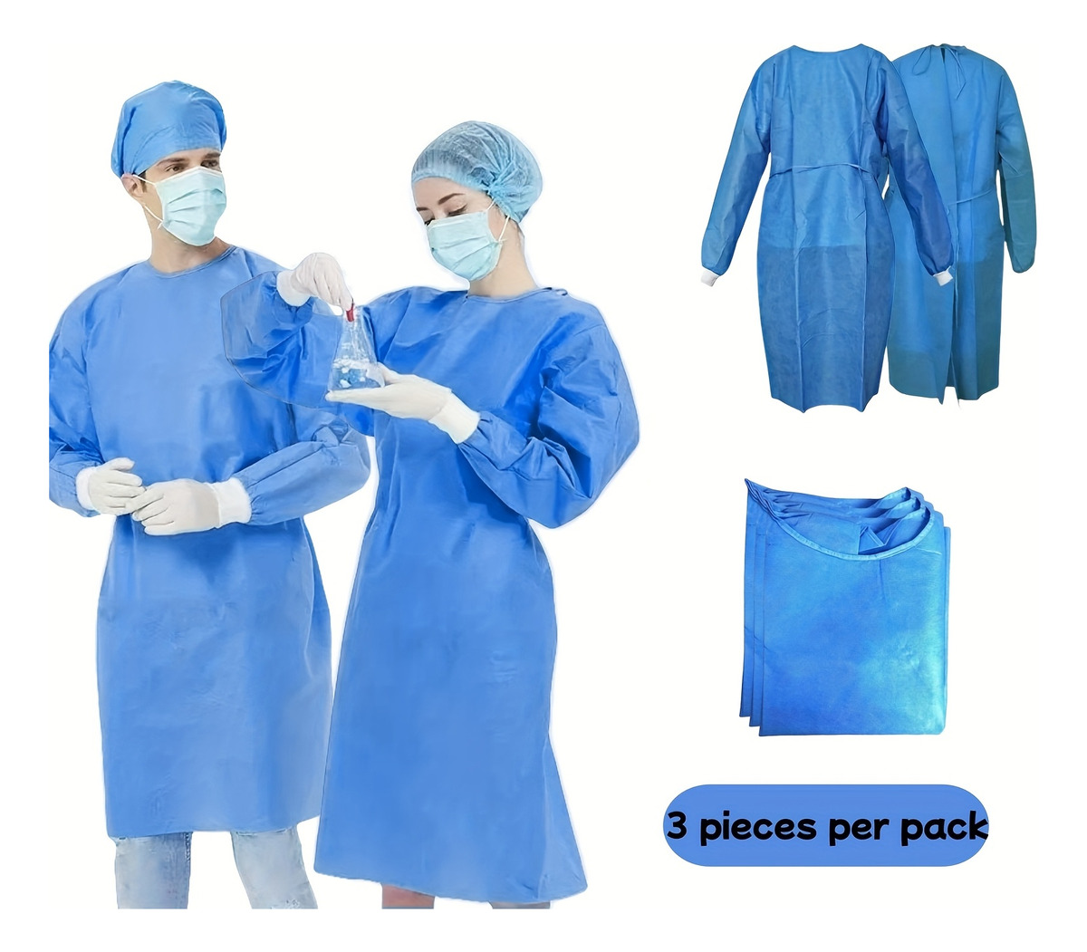 3pcs 45gsm SMS Three-Layer Com - огляд і ціна Medical Lab Design