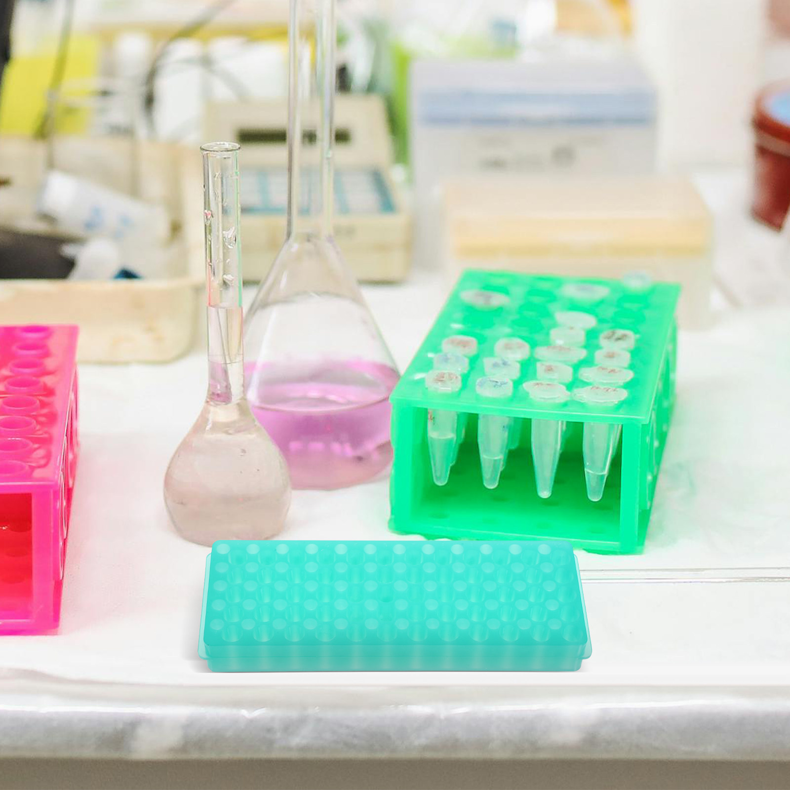 2Pcs Test Tube Holder Plastic  - огляд і ціна Centrifuge Tube Rack