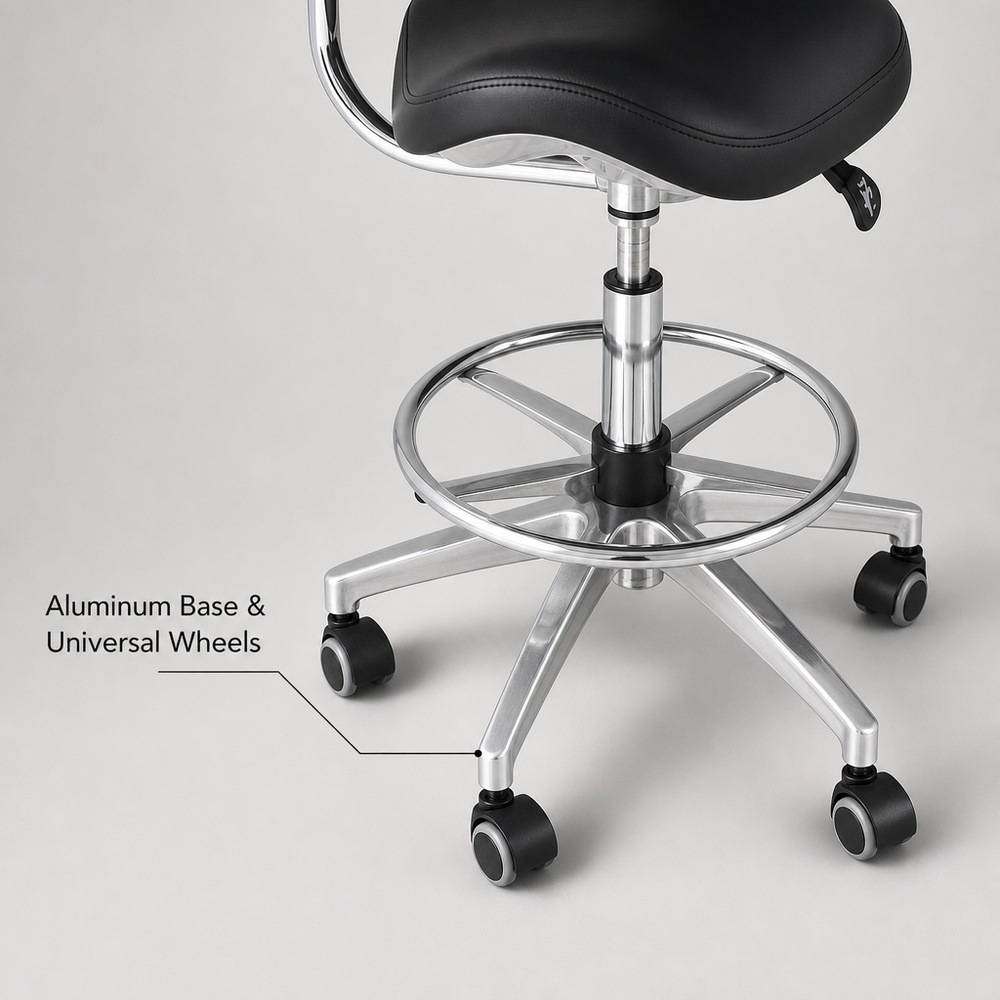 Mobile Saddle Chair Hydraulic  - огляд і ціна Medical Lab Design