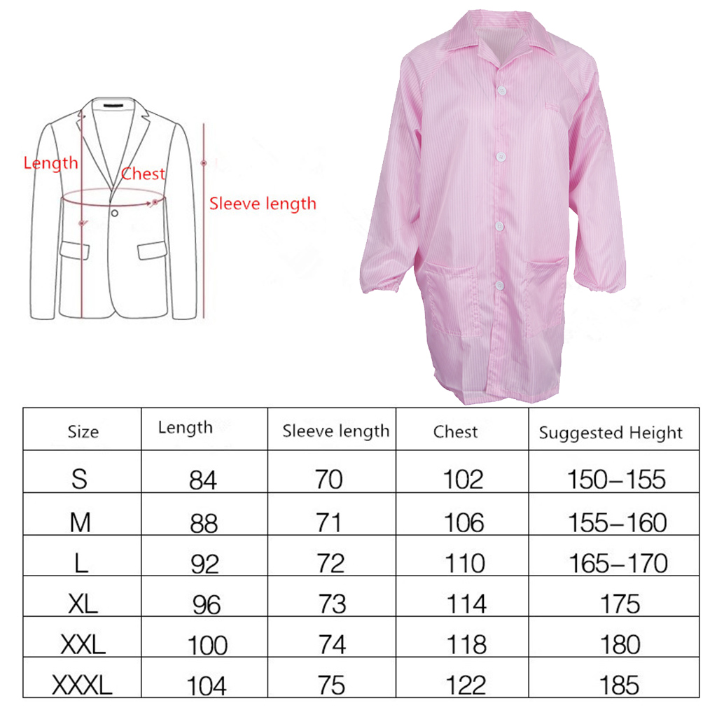 Anti Static Lab Jacket Smock w - огляд і ціна Medical Lab Design