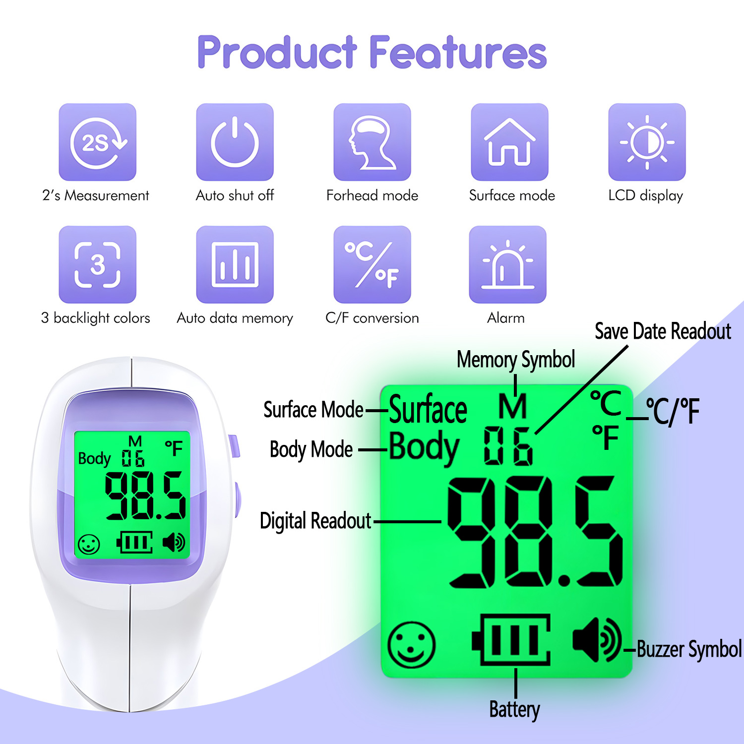 Children Adult No-contact Body - огляд і ціна Digital Thermometer Infrared