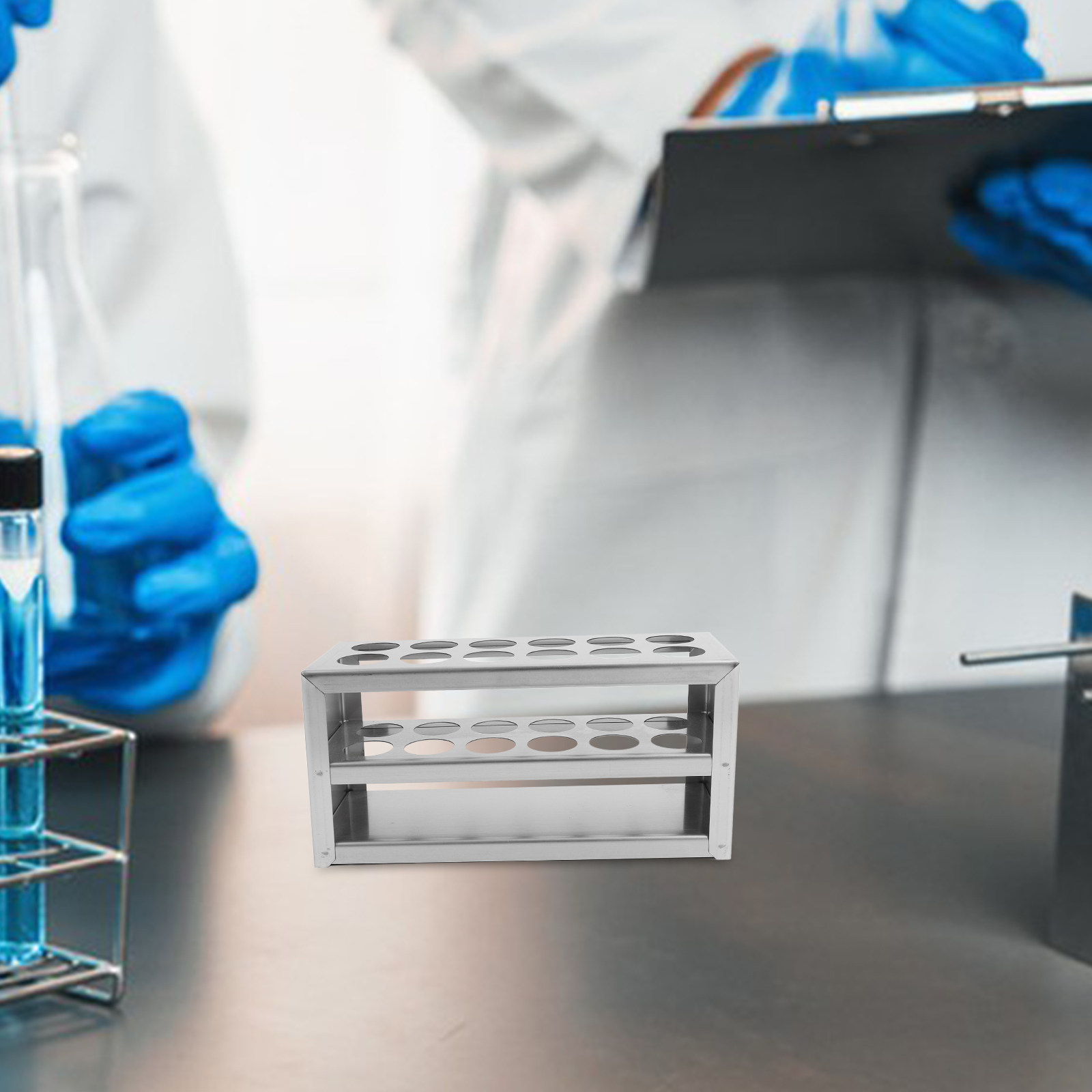 12-Slot Stainless Steel Tube R - огляд і ціна Centrifuge Tube Rack