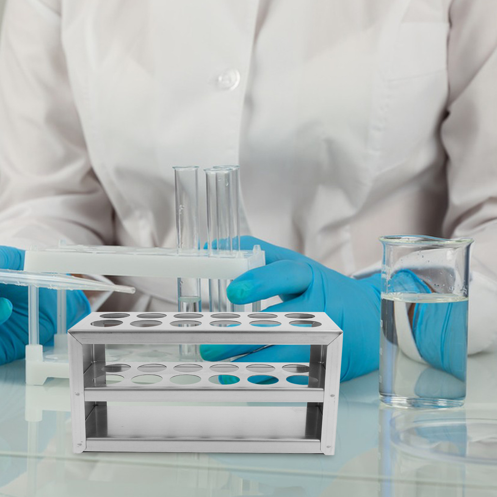 12-Slot Stainless Steel Tube R - огляд і ціна Centrifuge Tube Rack
