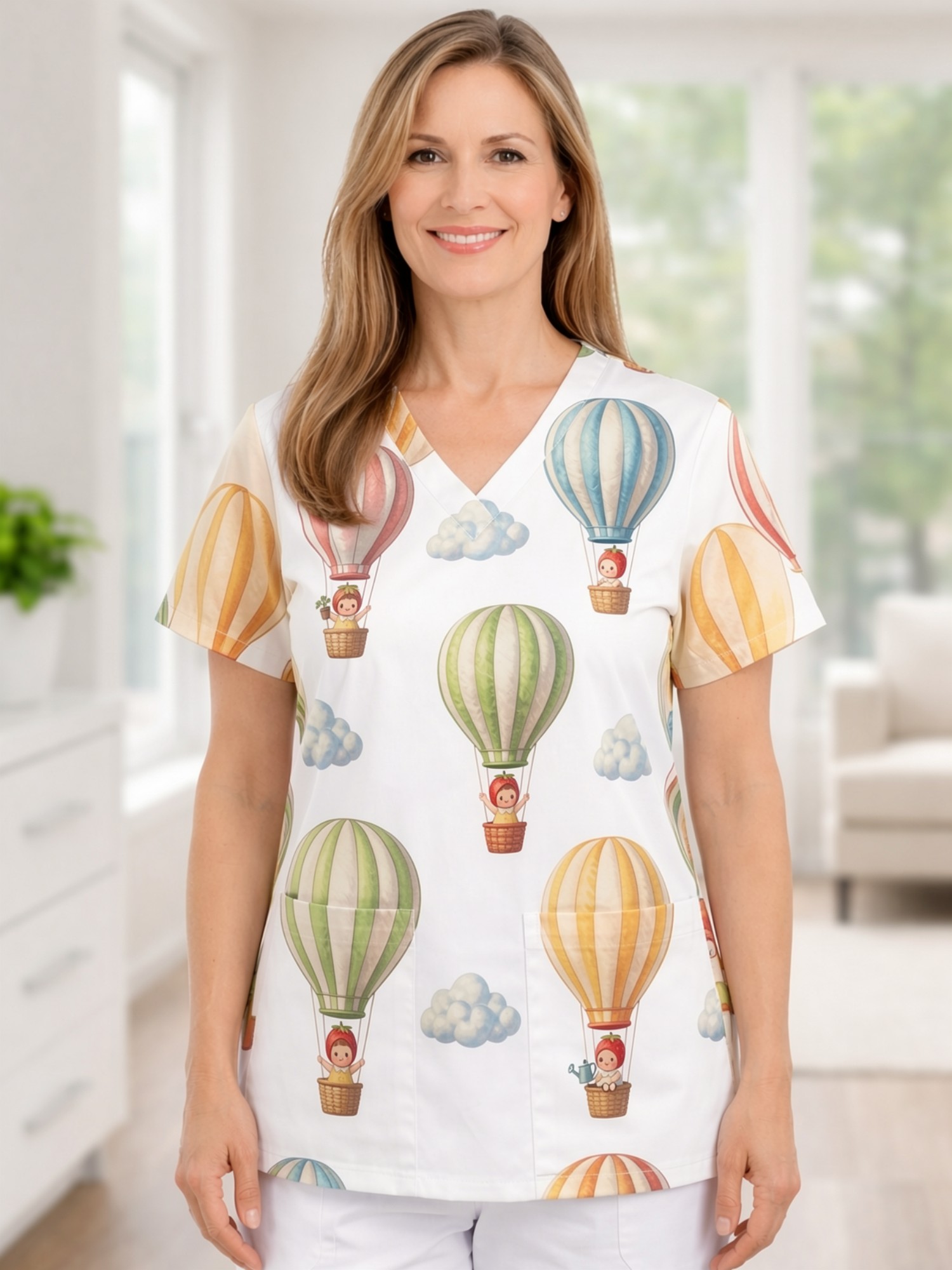 Womens Charming V Neck Scrub T - огляд і ціна Medical Lab Design